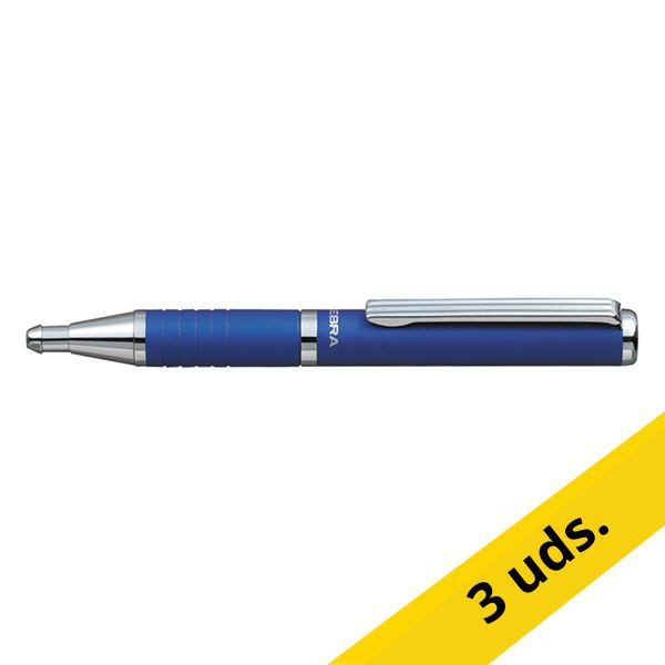Pack 3x Zebra SL-F1 Bolígrafo azul oscuro 423801 - 1