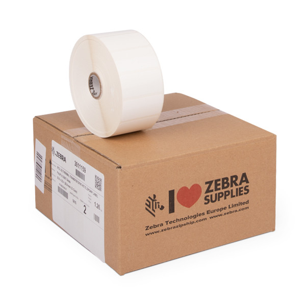 zebra polypro 3000t etiquetas gloss 3011159 51 x 25 mm 2 rollos original