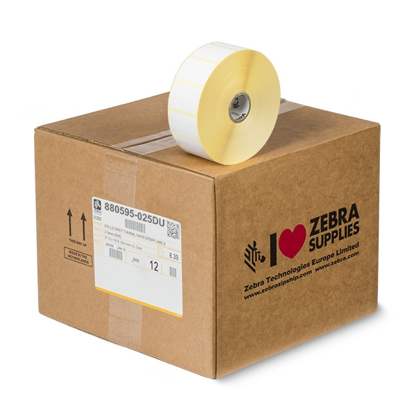 Zebra Z-Perform 1000D etiquetas (880595-025DU) 38 x 25 mm (12 rollos) (original) 880595-025DU 140000 - 1