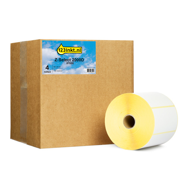 Zebra Z-Select 2000D (87000) Etiquetas 100 x 50 mm (4 rollos) (marca 123tinta) 140029 - 1