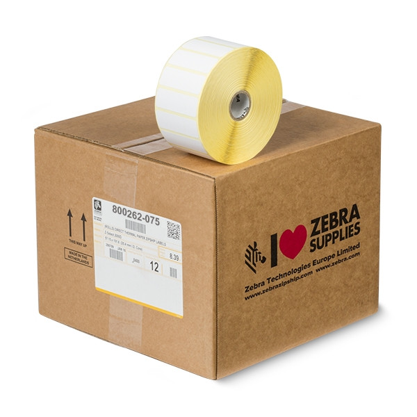Zebra Z-Select 2000D etiquetas (800262 -075) 57 x 19 mm (12 rollos) (original) 800262-075 140014 - 1