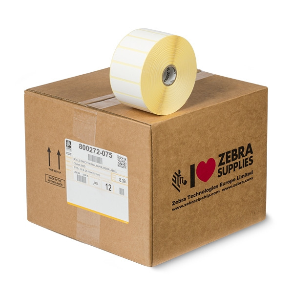 Zebra Z-Select 2000T etiquetas (800272 -075) 57 x 19 mm (12 rollos) (Original) 800272-075 140058 - 1