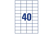 40 por hoja (52.5 x 29,7 mm)