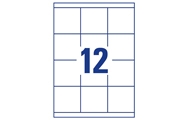 12 por hoja (70 x 67,7 mm)