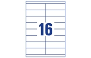 16 por hoja (105 x 33,8 mm)