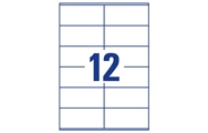 12 por hoja (105 x 48 mm)