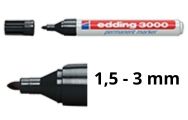 1,5 - 3 mm (Edding 3000)