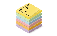 76 x 76 mm