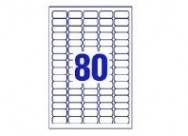 80 por hoja (35.6 x 16.9 mm)