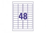 48 por hoja (45,7 x 21 mm)