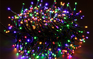 Luces navideñas de colores