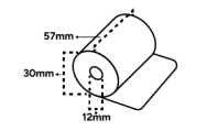 Rollos para datáfonos 57×30×12 mm