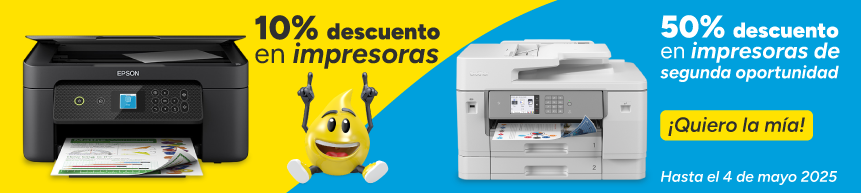 ¡Hasta un 50% en impresoras!
