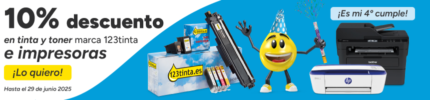 Últimos días del 10% en marca 123tinta