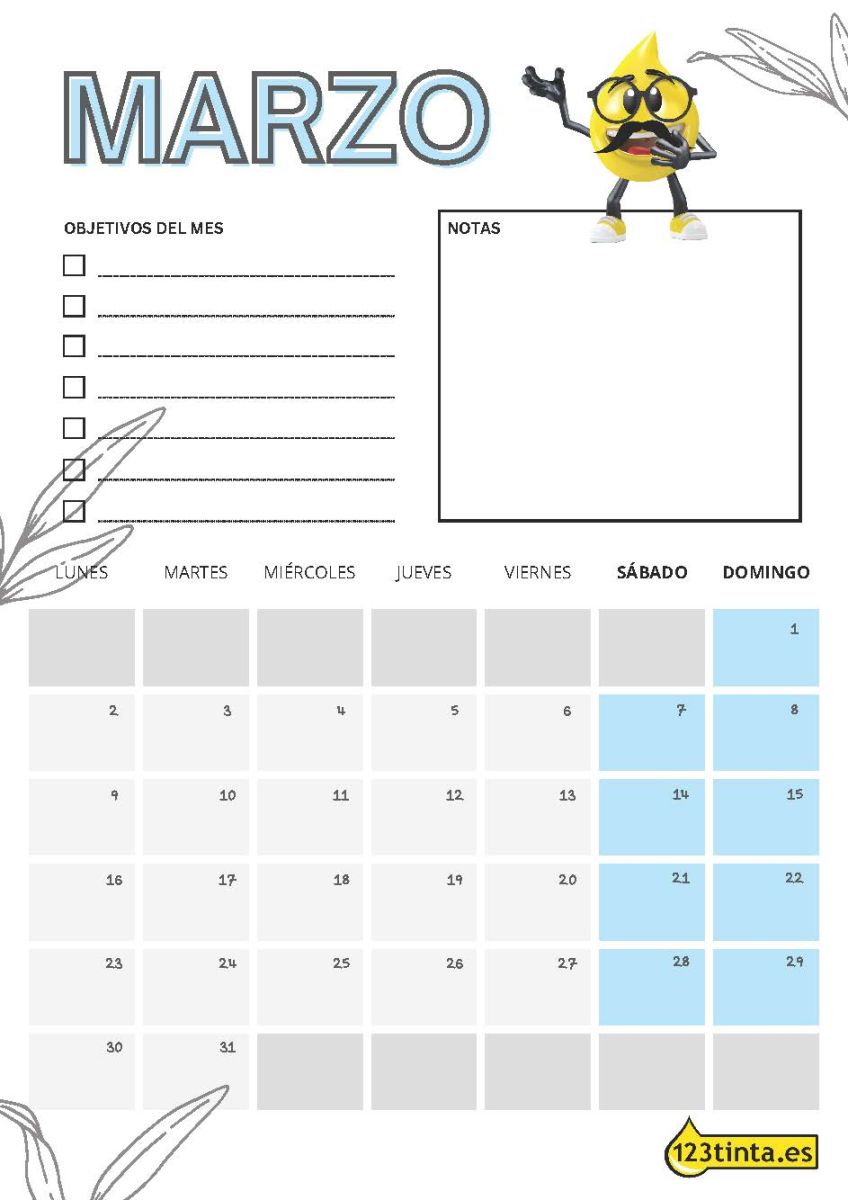 Imprimir Marzo