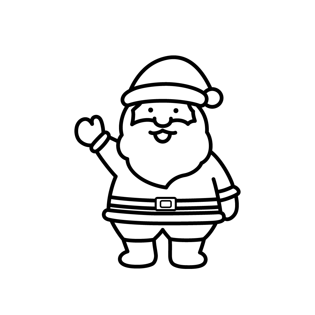 Dibujo Papa Noel para imprimir