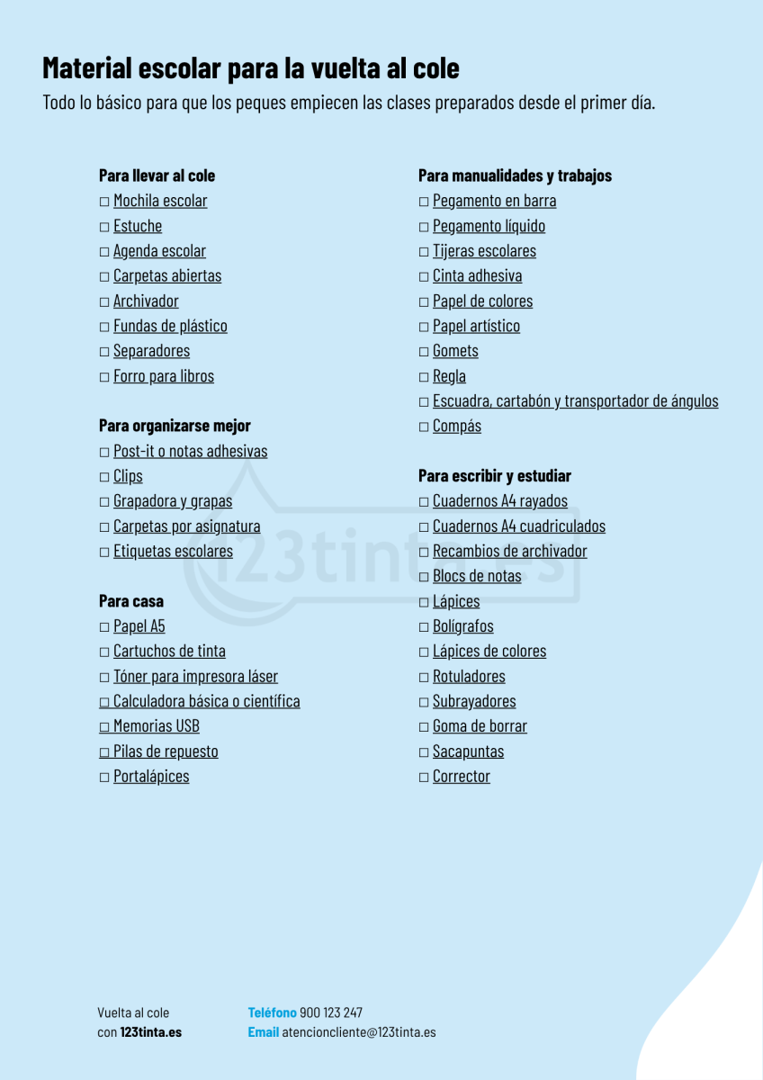 Listado compra Cole para imprimir