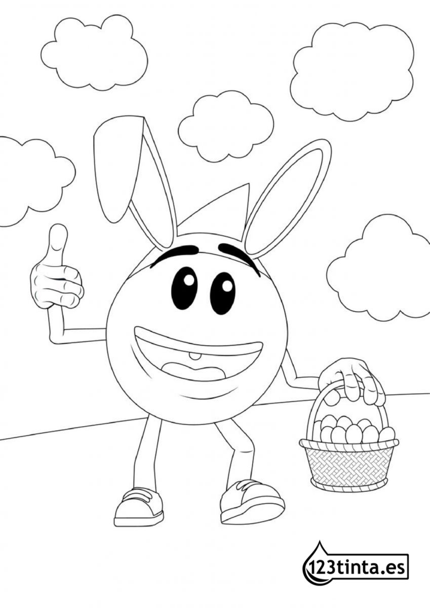 Dibujo de Pascua para imprimir