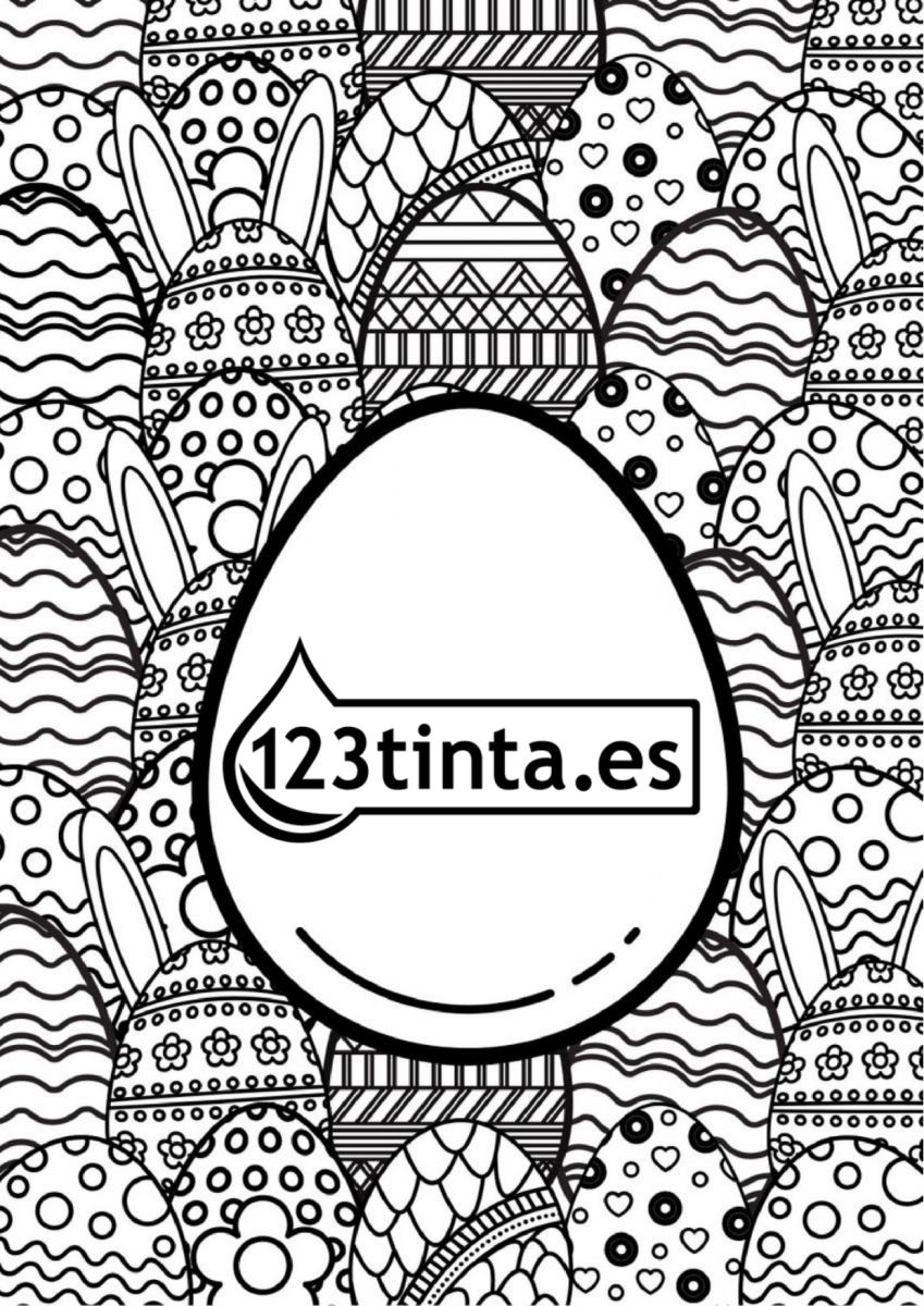 Dibujo de Pascua para imprimir