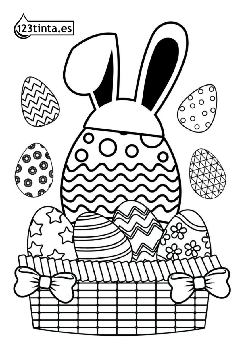 Dibujo de Pascua para imprimir