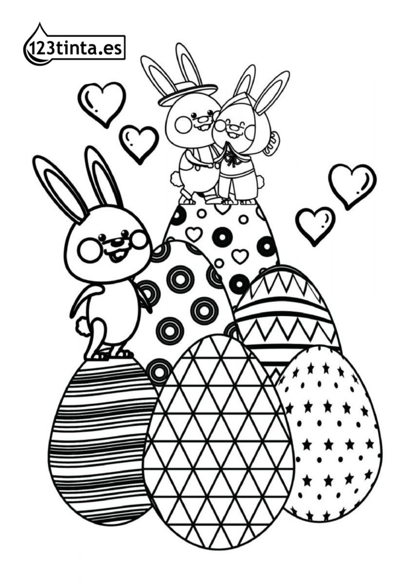 Dibujo de Pascua para imprimir