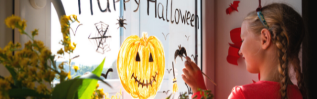 Decoración Halloween ventanas