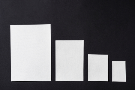 Diferentes formatos de papel