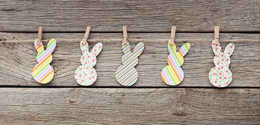 Guirnalda de conejos de Pascua