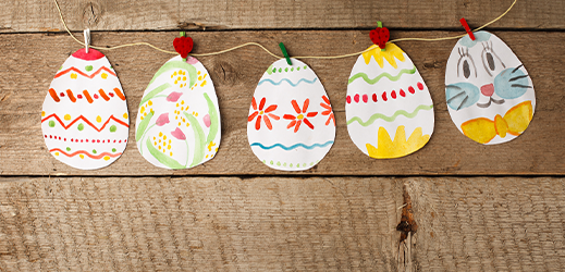 Guirnalda de huevos de Pascua