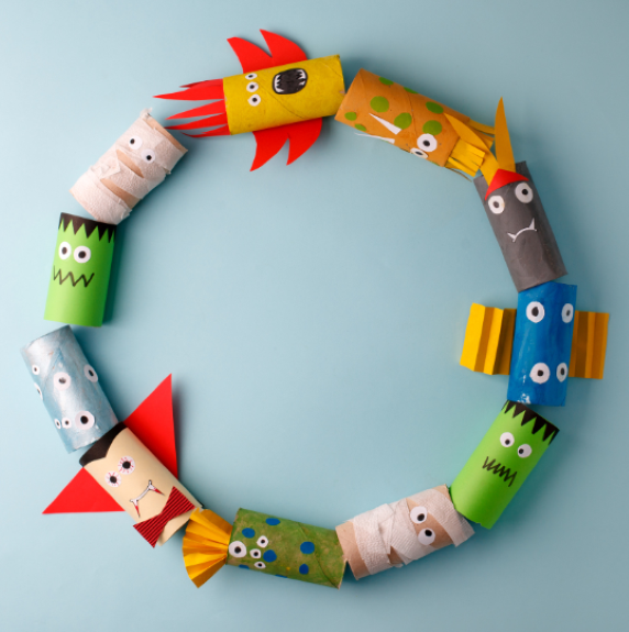 Monstruos de rollos de papel